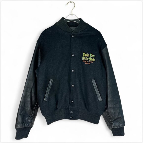 The Black Crowes Shake Your Money Maker World Tour Jacket 90-91 Vintage M - Picture 2 of 9